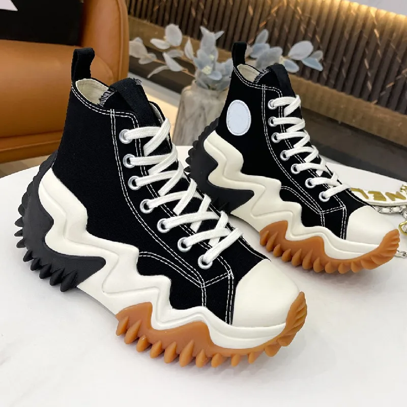 FREE SHIPPING New High Top Canvas Shoes Flat Bottom Casual Canvas Sneakers JKP4812