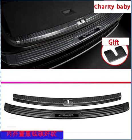 Применяется только для Volkswagen Teramont boot guard special tertmona задняя защита отделка полосы специальный приветственный педаль - Цвет: 304 stainless steel