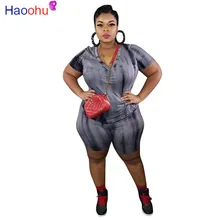 

Casual Plus Size Two Piece Sweatsuit Summer Clothes Tie Dye Striped Print Slim Shirt and Biker Bodycon Short 2 Pcs Matching Set