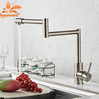 

new design Brushed Nickel Kitchen sink Faucet Pull Out Sprayer Kitchen Tap Mixer Faucet Deck Mounted Faucets Rotatable