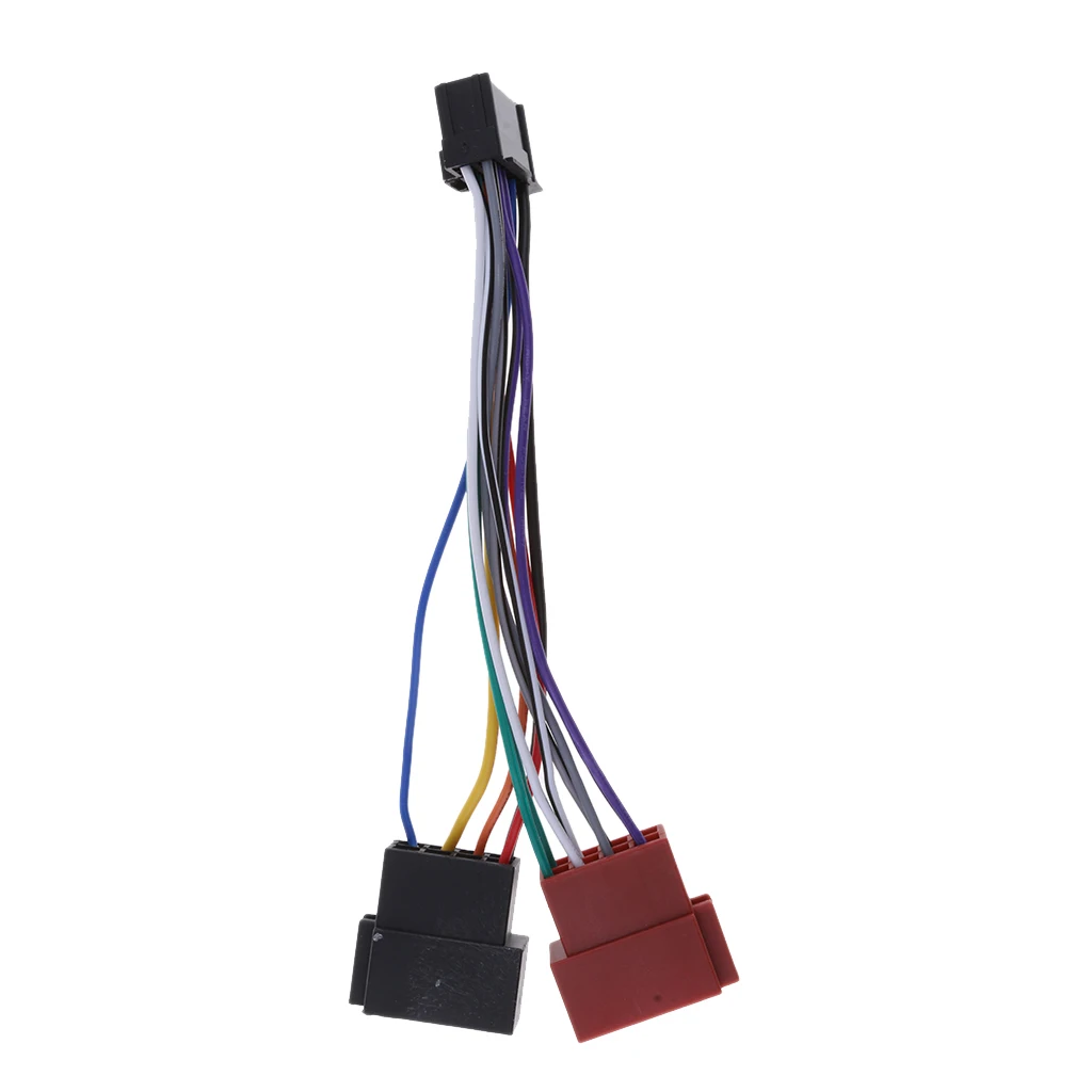 Car Wiring Car ISO Harness Head Cable for Pioneer 16-Pin ISO (Female) Stereo Radio Wire Adapter Plug Wiring Connector Cable