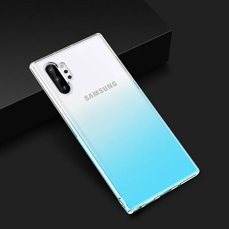 

Gradient Colorful Soft TPU Back Case For Samsung S10 E 5G S9 S8 Plus Note 10 10+ 9 8 J4 J2 A2 Core Ultra Thin Shockproof Cover