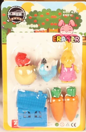 1PACK Милые Kawaii животные еда для девочек макияж шары овощи десерт карандаш школьные ластики офисные принадлежности резиновый ластик подарок для детей - Цвет: 1PACK