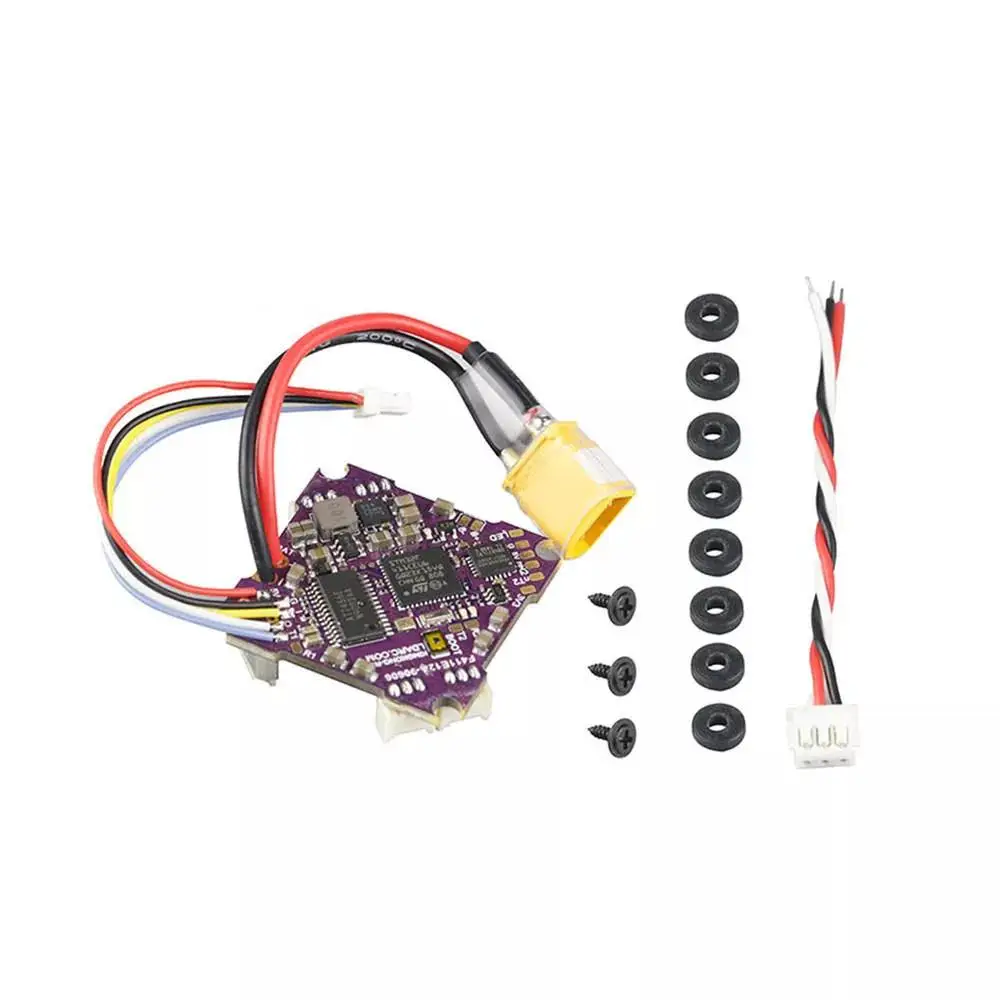 

LDARC F411E12A F4 OSD Flight Controller AIO BEC Current Sensor & 12A BL_S 2-4S 4in1 ESC for Beta85X Mobula7 FPV Racing Drone