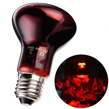

20W/50W /75W /100W E27 Far-Infrared Ceramic Pet Heating Lamp for ortoise Lizard Spiders Reptile Box Warmer Light Bulbs