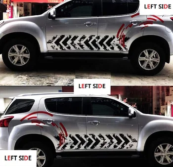 

LEFT SIDE Personality DIY Fun car Stickers Decorative Scratches Stickers Waterproof Accessories Vehicle Modified Car Stickers