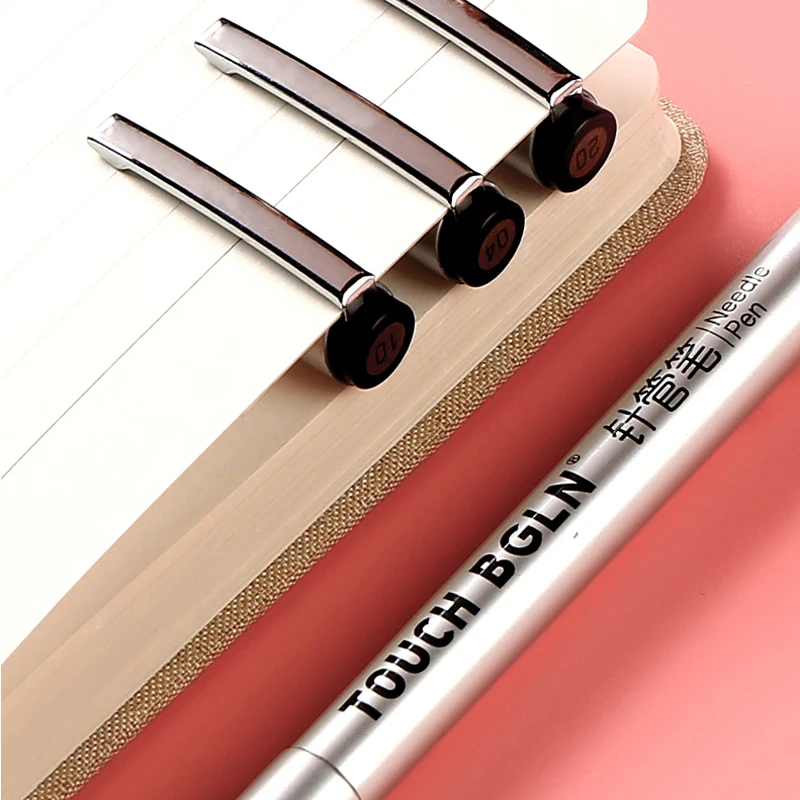 Bgln, водостойкая игольчатая ручка 0,1 мм, ручка для рисования с крючками, ручка для студентов, черная ручная роспись, Дизайнерские товары для рукоделия