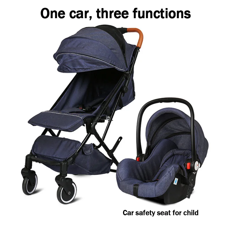 

Newborn baby pram wheelbarrow lightweight carseat stroller 3 in 1 Carriages for dolls Safe and durable Promotions