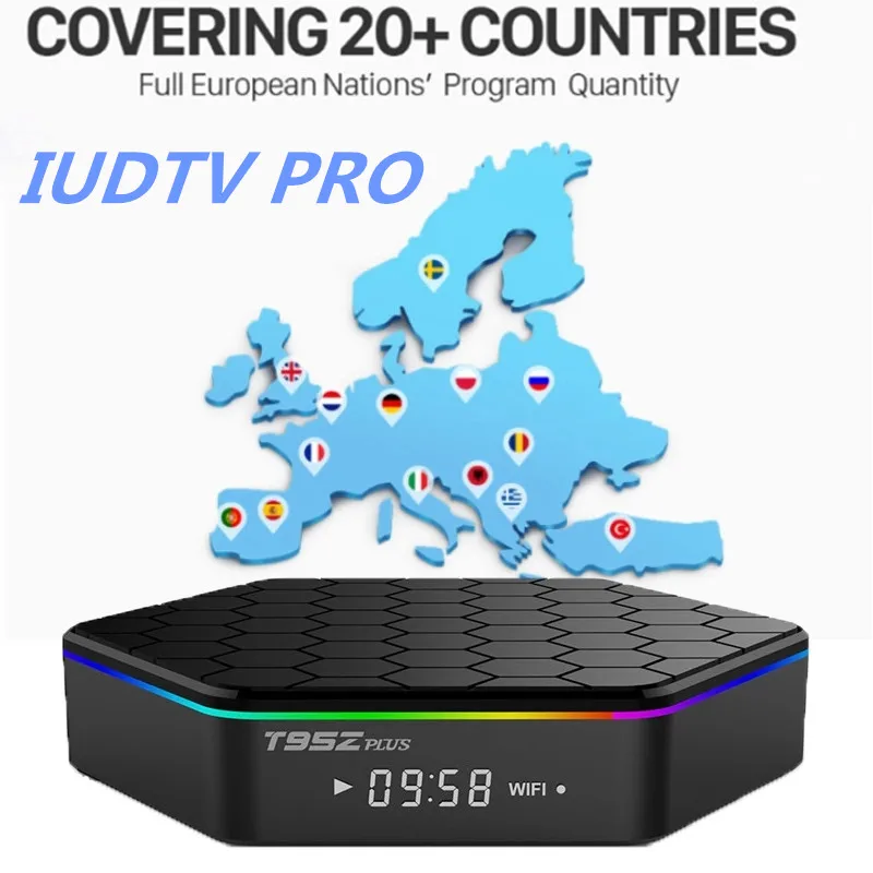 

T95Z PLUS Android 7.1 TV box Support 4K Media Player S912 tv box 1 Year Sweden France Italy Germany UK IPTV Subscription
