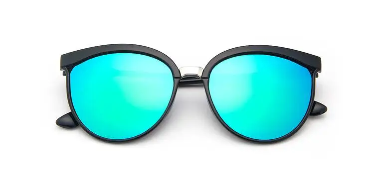 Стимпанк Солнцезащитные очки женские кошачий глаз солнцезащитные очки женские брендовые дизайнерские модные зеркальные сексуальные солнцезащитные очки кошачий глаз UV400 - Цвет линз: C5Green