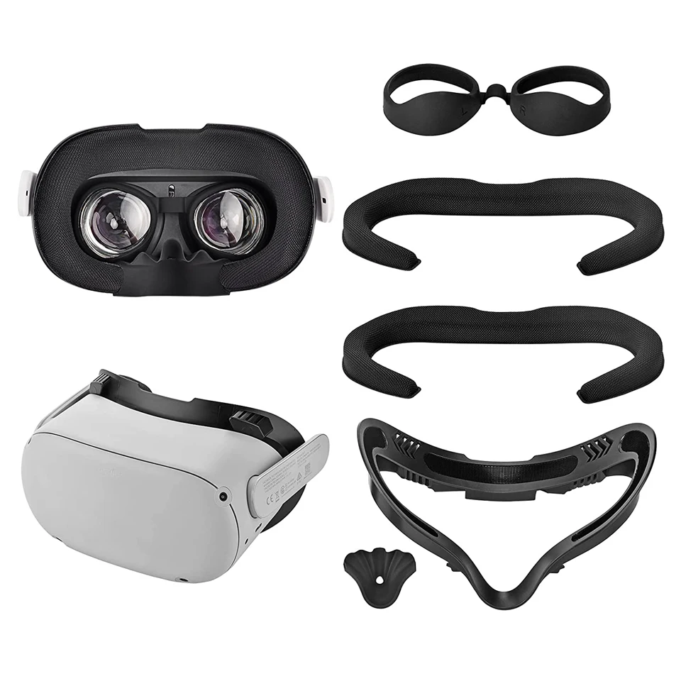 Регулируемый размер VR кронштейн для интерфейса лица поролоновая Накладка Oculus Quest