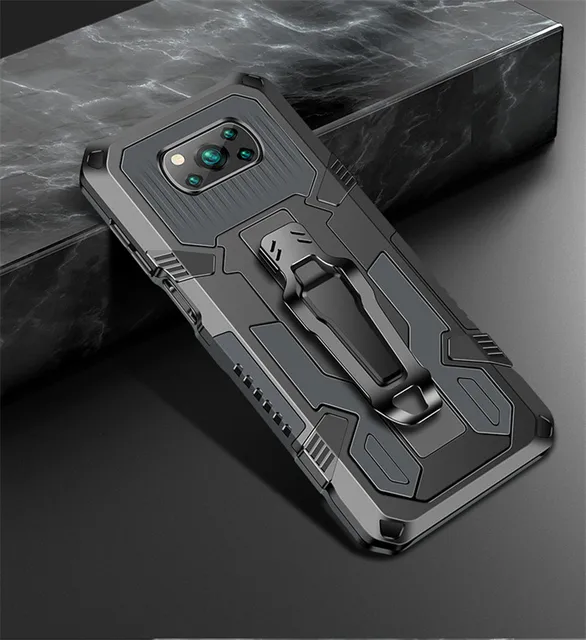 Poco X3 Pro NFC Case Belt Clip Back Covers For Xiomi Xiaomi Pocophone Pocox3  Pro NFC Poco X 3 Pro Funda Shockproof Coque Shell - AliExpress