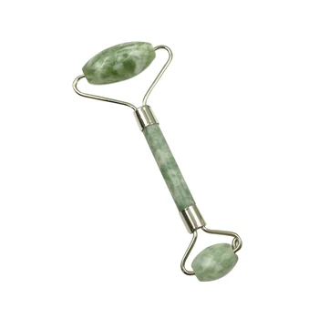 

1PCS Natural Facial Beauty Massage Tool Jade Wheel Face Massager Relaxation Tool Welding Can Not Leave Jade Belt Certificate