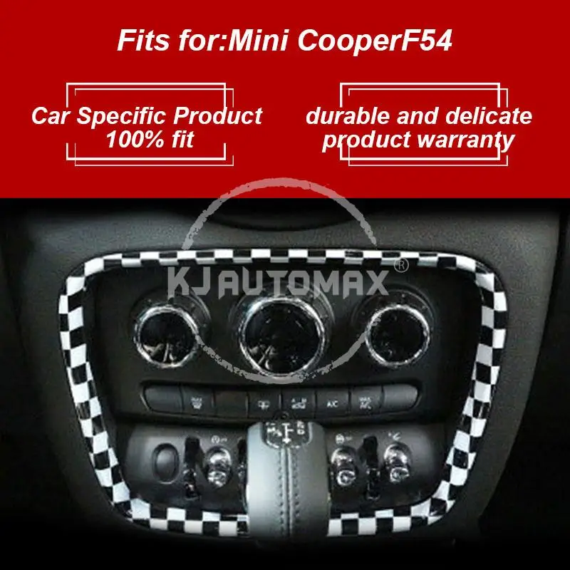 KJAUTOMAX ABS Красный Розовый Checker для Mini Cooper F54 мультимедийная Кнопка украшения