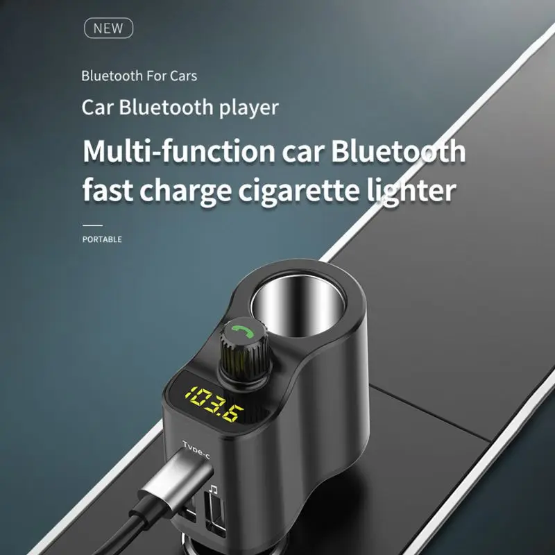 3USB автомобильное зарядное устройство Автомобильный MP3-плеер Многофункциональный Bluetooth fm-передатчик приемник автомобильный прикуриватель
