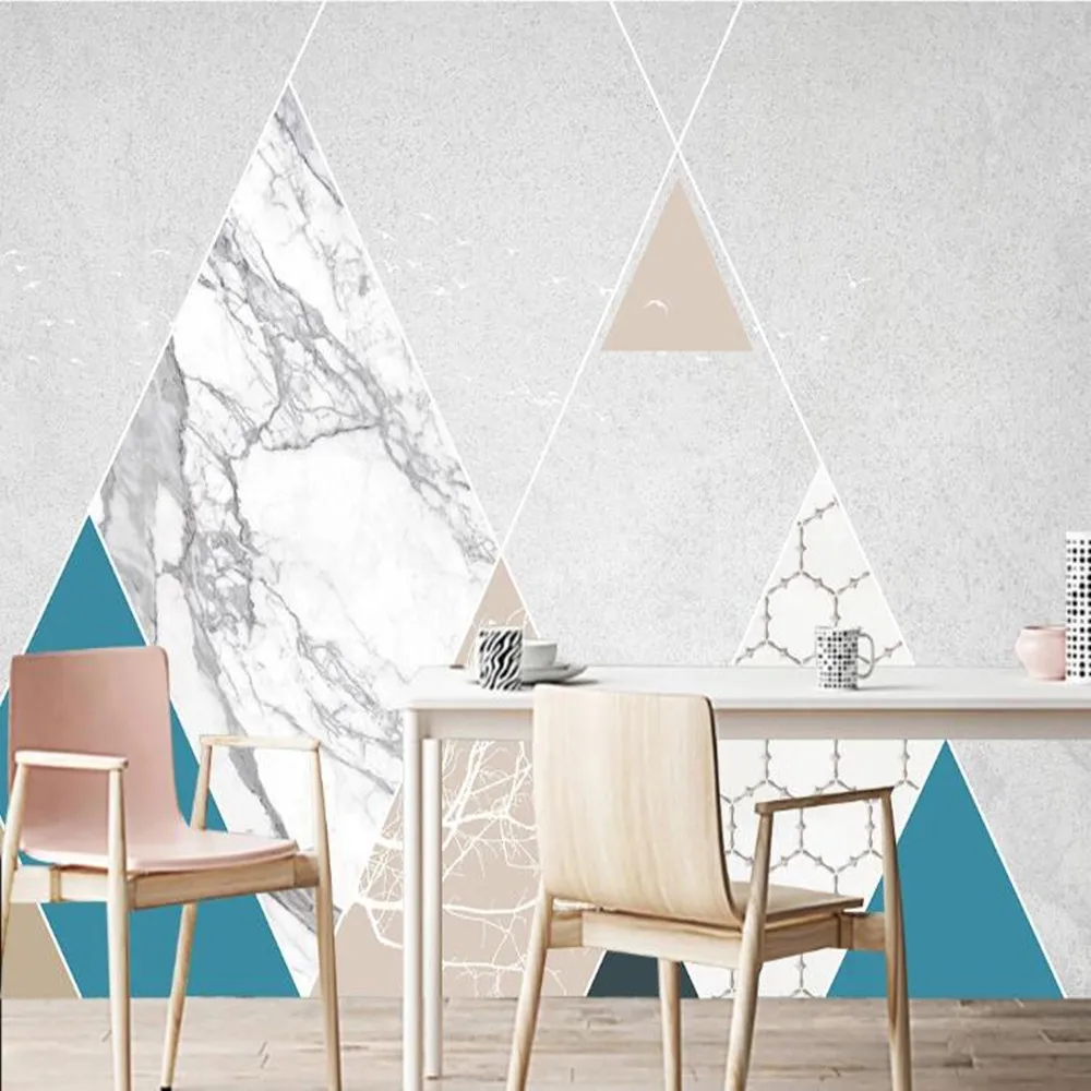 

Milofy manufacturers custom 3D abstract geometric triangle background wallpaper mural