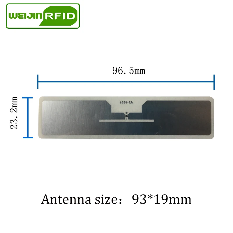 UHF RFID этикетка наклейка Alien 9654 влажная инкрустация EPC6C 915mhz868mhz860 960MHZ Higgs3 5000 шт