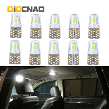 

10x W5W T10 LED Light Bulb Car Lamp For fiat 500 grande honda civic fit crv accord 8 jazz infiniti fx35 lexus is250 rx330 rx300