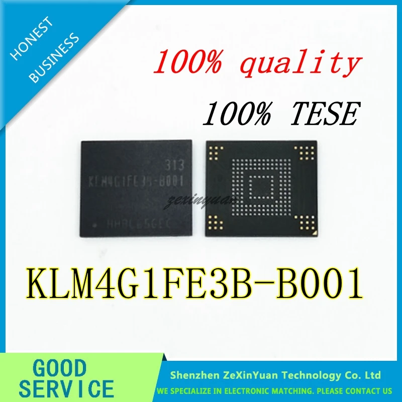 5 шт. 10 20 100% тест очень хороший продукт KLM4G1FE3B-B001 4 Гб BGA EMMC KLM4G1FE3B B001 | Электроника