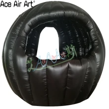 Черный цвет DJ студия модель будки надувные студии стенд вечерние палатки для вечеринок