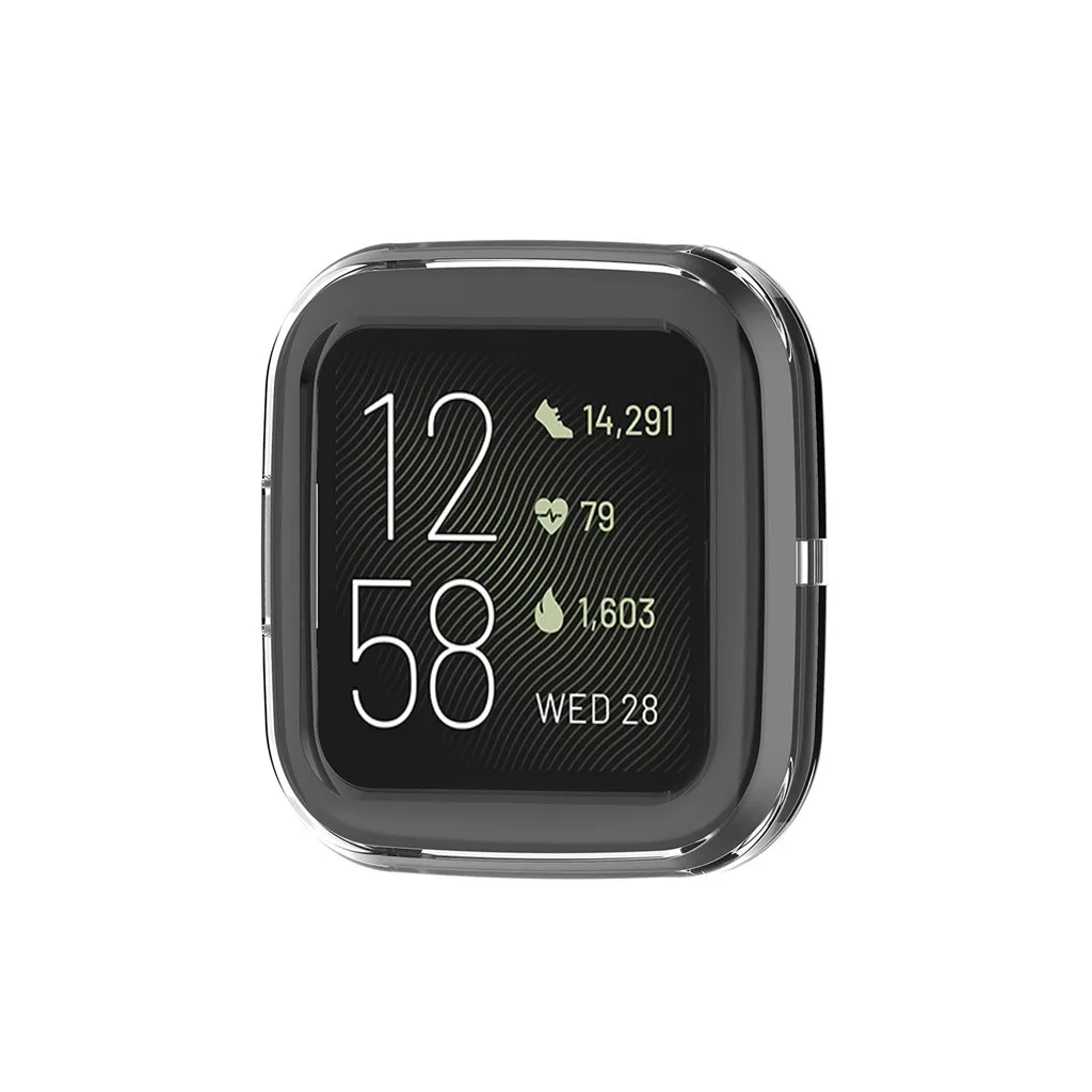 Ouhaobin, мягкий ТПУ чехол, защитный чехол для Fitbit versa 2, Смарт-часы, ультра-тонкий чехол с кристаллами, защитный чехол 926#2