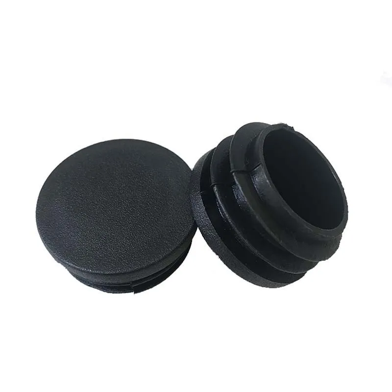 2/4/10PCS Round Plastic Black Blanking End Cap Caps Tube Pipe Inserts Plug Bung Diameter 12mm 14 16 19 20 22 25 28 30 32 -100mm