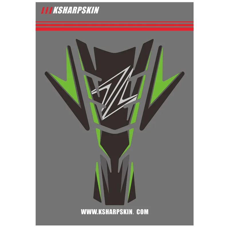 3D наклейка ADESIVI эмблема защитный Танк Pad Cas крышка подходит для KAWASAKI Z1000 Z 1000 - Цвет: K-YG-KWSK-Z1000-24