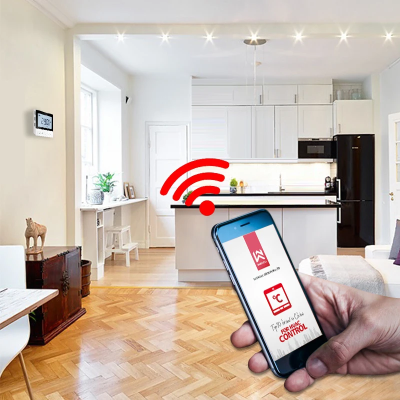 SASWELL Wi-Fi термостат контроллер температуры смартфон APPelectric нагревательный термостат комнатный программируемый терморегулаторт