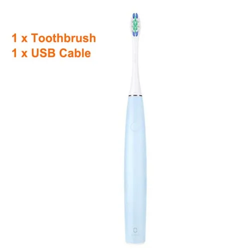 Blue Toothbrush Oclean SE перезаряжаемая звуковая электрическая зубная щетка международная версия приложение управление с 2 головками щетки+ 1 настенный держатель - Цвет: Blue Toothbrush