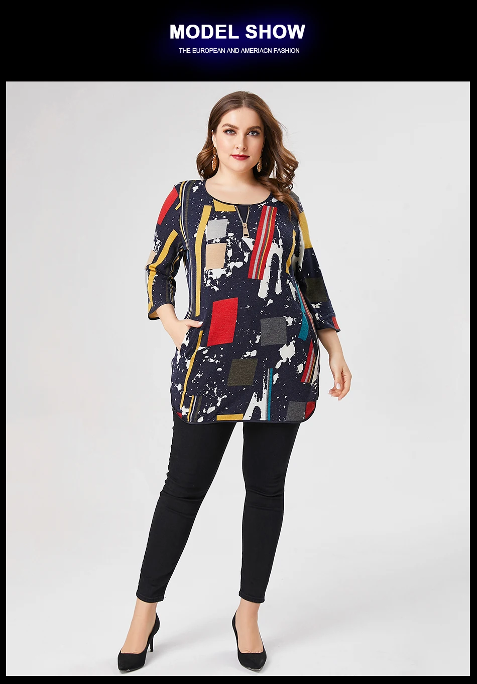 Tops For Fat Ladies - Casual Dress For Chubby Ladies - Cute Outfits For Chubby Ladies - Clothes For Short Fat Women - Dress For Fat Tummy - Dresses For Fat Women - Dress For Fat Girl To Look Slim - Fat Women Clothes