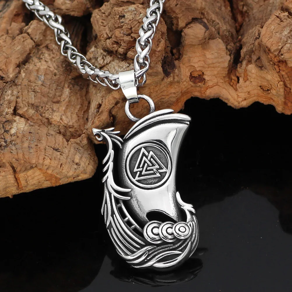 Скандинавский Викинг odin raven Huginn и Muninn valknut из нержавеющей стали скандинавский