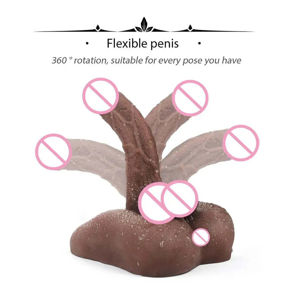 Silicone Dildo Realistic Sex Doll Male Penis Soft Flexible Silicone Female Sex Toy for Man Women Gay Couple