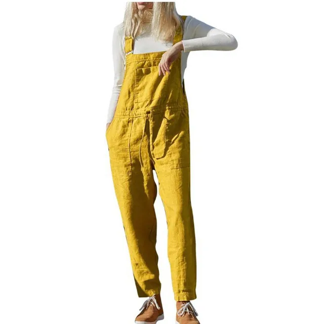 gold dungarees