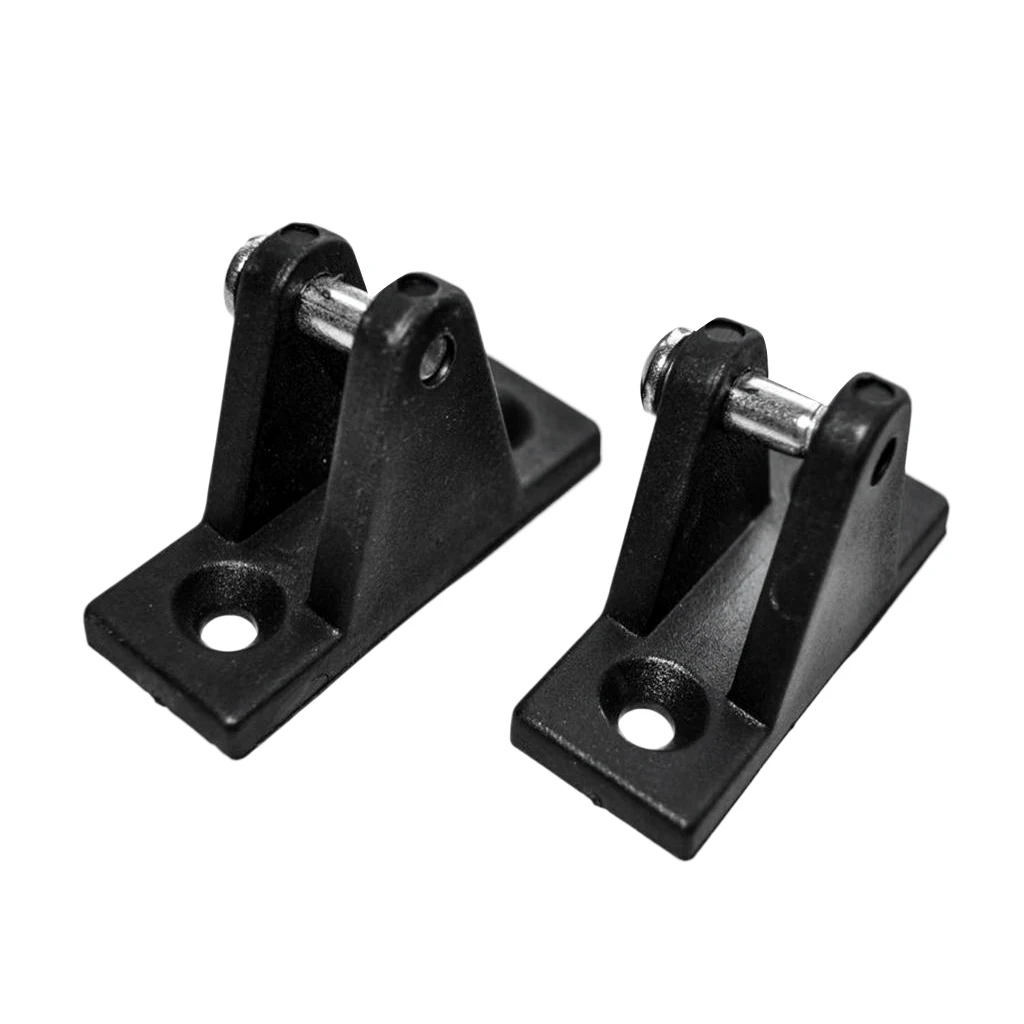 16 Pieces / Set Black Nylon Marine Boat Deck Hinge Jaw Slide Eye End Fitting Hardware Fits 22mm/7/8'' Pipe/Tube