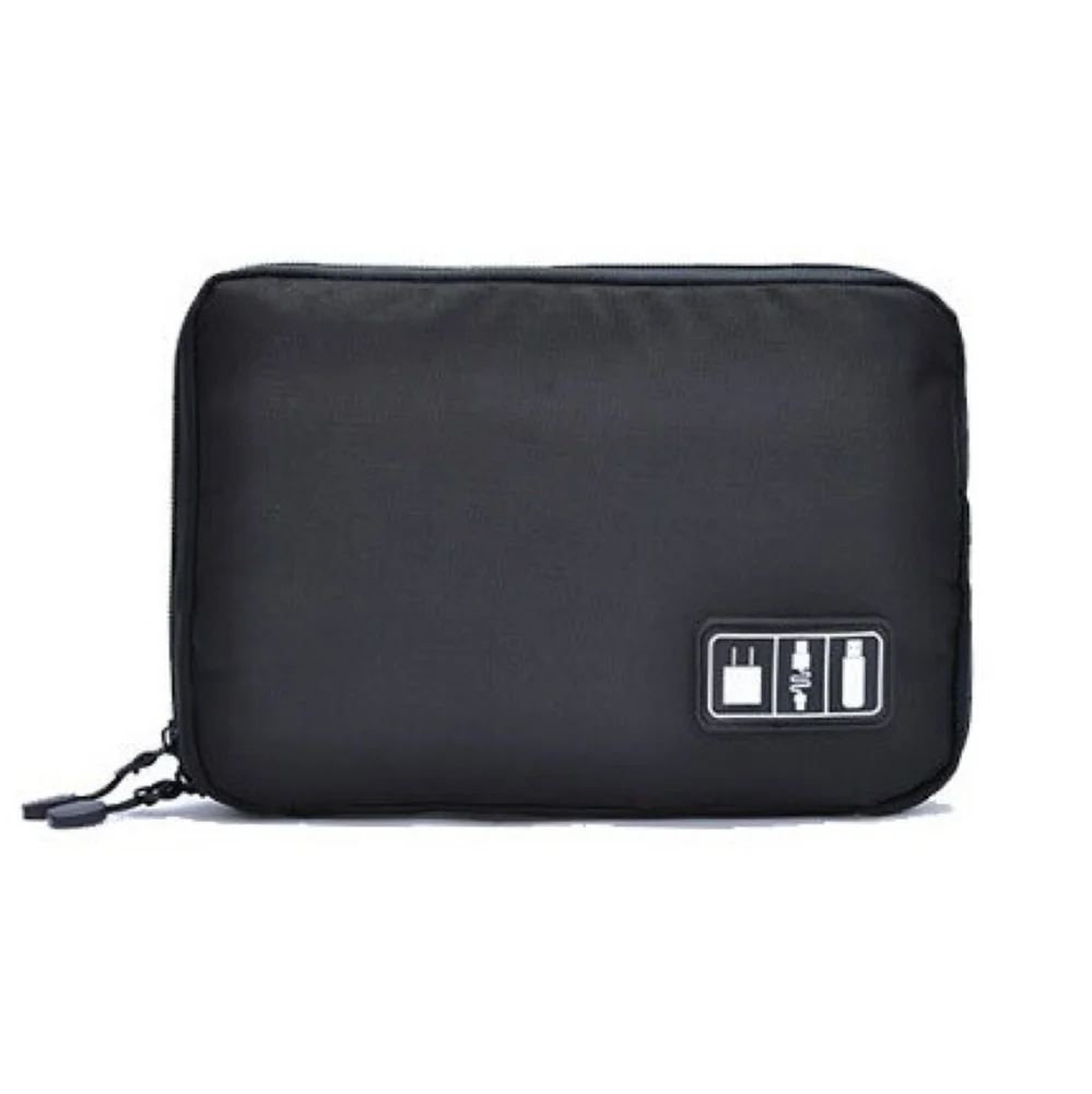 Hard Drive Bags Portable Nylon Zipper Digital USB Charger Earphone Storage Bag Organizer Pouch 5