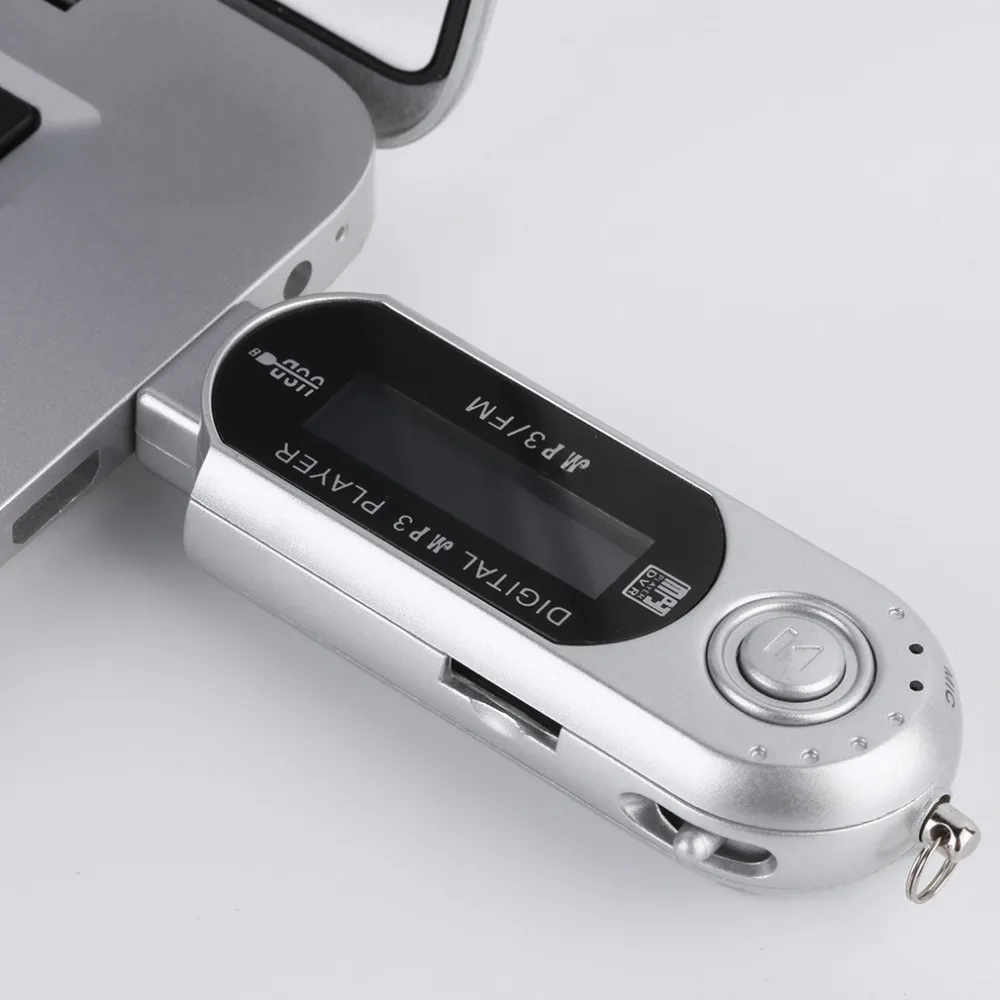 Мини флеш-диск USB 2,0 высокоскоростной передачи ЖК-дисплей MP3 музыкальный плеер подсветка на ЖК-дисплей обеспечивает четкий дисплей 3 цвета