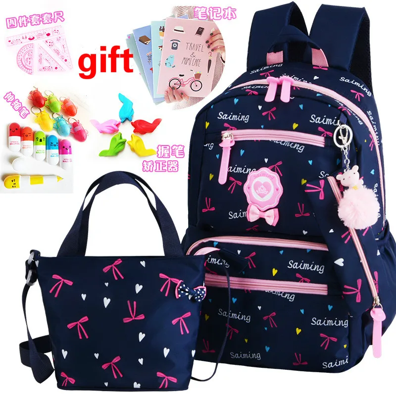 SHUJIN, детские школьные сумки, школьный рюкзак для девочек, школьные сумки, детский рюкзак принцессы, школьный рюкзак первоклассника, Mochila Infantil - Цвет: blue 2