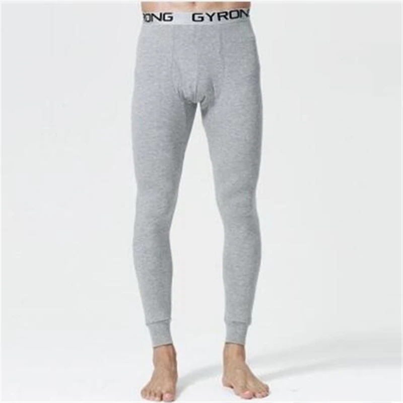 Мужские кальсоны из 100% хлопка длинные брюки больших размеров от M до 4XL осенне