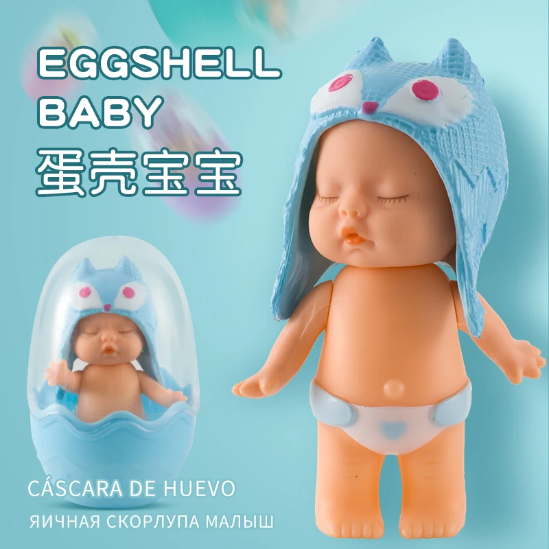 Si Mignon Nouveau Oeuf Dormir Bebe Mini Ours Brun Figurines Ornent Poupees Endormies Pour Enfants Enfants Jouets Bebe Poupee Jouets Aliexpress
