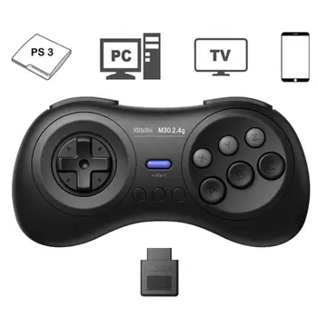 

2.4G Wireless Handle Continuous Transmission Comfortable Game Controller Handle Compatible For Wireless Gamepad For Sega Genesis