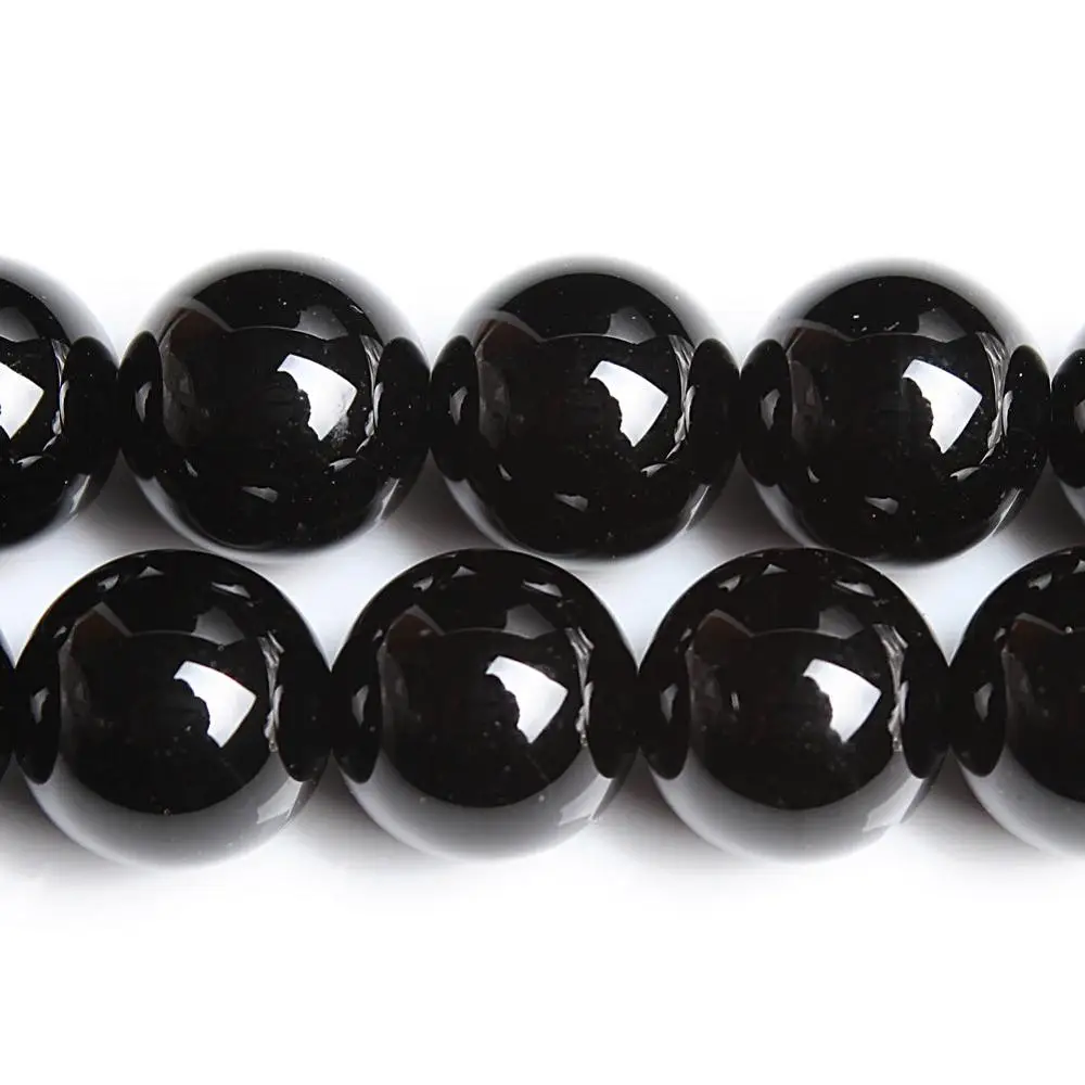 Натуральный круглый черный оникс агат сердолик незакрепленные бусины 3 4 5 6 8 10 12 14