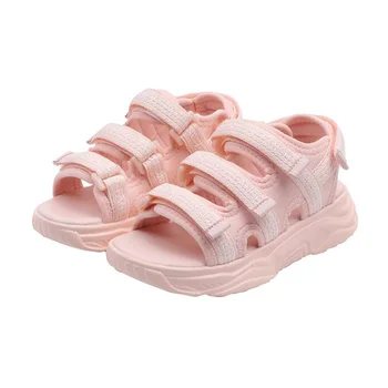 

2020 Summer Kids Shoes Boys Casual Sport Sandals Letters Straps Girls Sandals Size 26-36 Children Beach Sandals