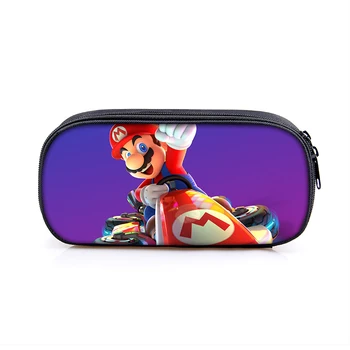 

Game Mario Bros Sonic Boy Girl Cartoon Pencil Case Bag School Pouches Children Student Pen Bag Kids Purse Wallet