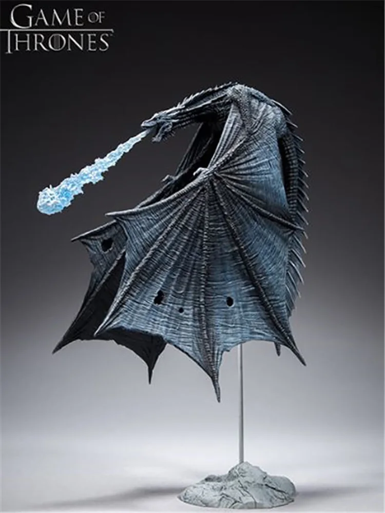 

2019 New Movie Game of Thrones Anime Figure Viserion Ice Dragon PVC Action Figures Collection Model Toys Doll Gift
