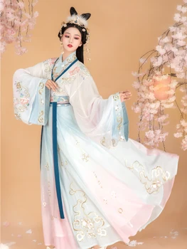 

2020 fairy cosplay hanfu ancient chinese costume dynasty tang suit folk dress for women princess festival outfits dance costume