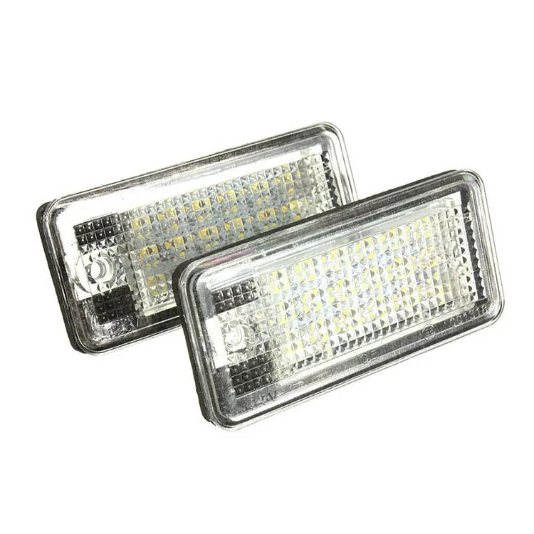 

2PCS 18 LED Car Number License Number Plate Light Lamp Error Free For Audi A3 S3 A4 S4 B6 A6 S6 A8 S8 Q7 SMD 18LED 6000K