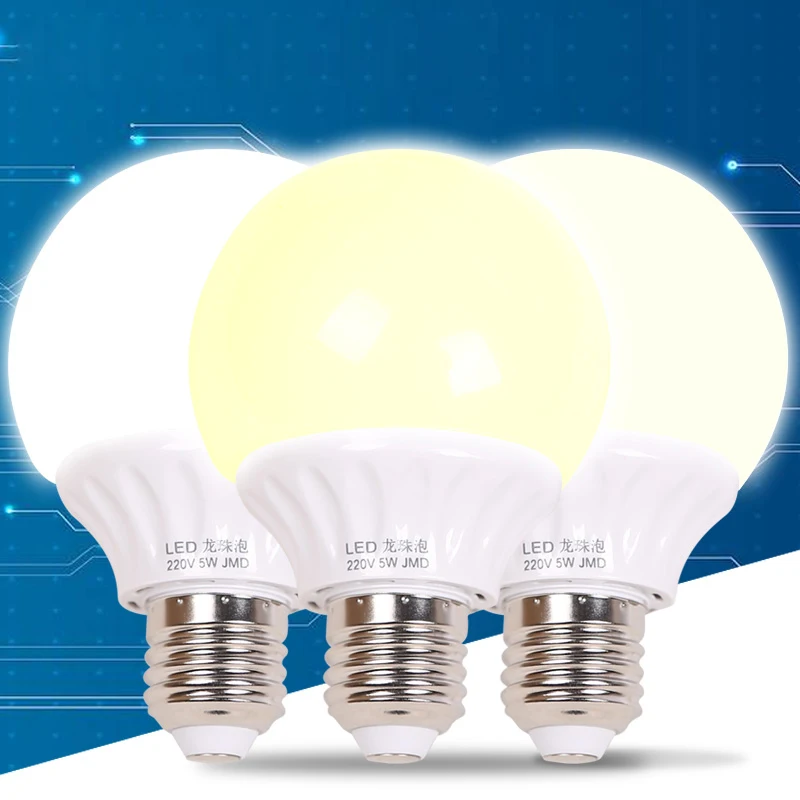 

LED Light Bulb 7W E27 G80 White Warm Light 3-Color Light Source 3000K/4500K/6500 Energy Saving 6 pcs/lot 220V