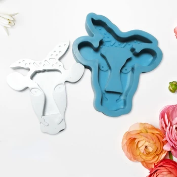 

DIY Crafts Container Jewelry Decorations Bull Head Shape Quicksand Box Epoxy Resin Mold Storage Case Silicone Mould