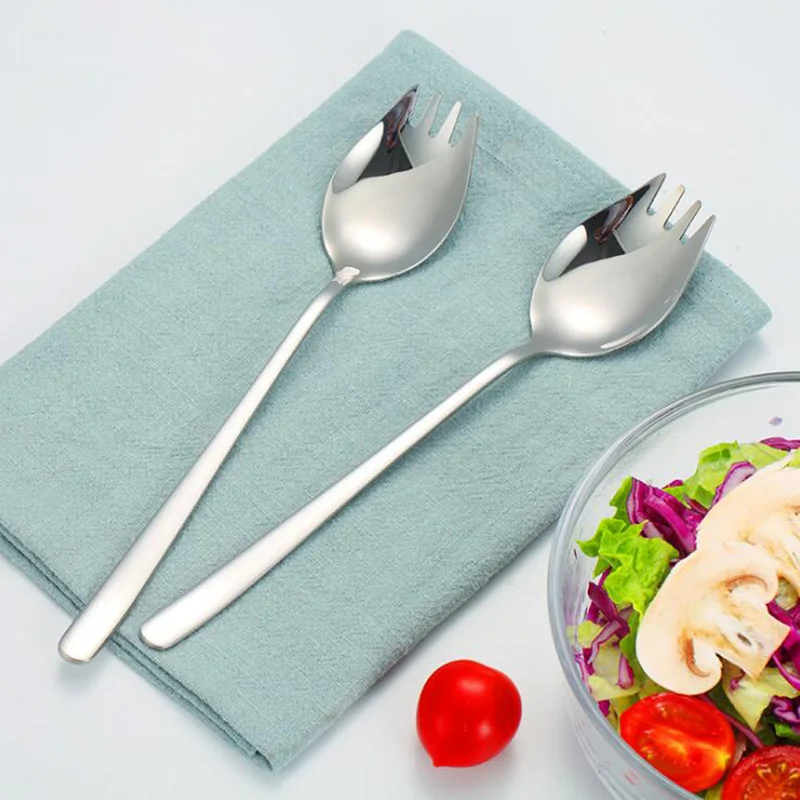 

Luxury Stainless Steel Salad Fork Salad Set Public Spoon Good Cutlery Silvery Color Tableware in Salad Service