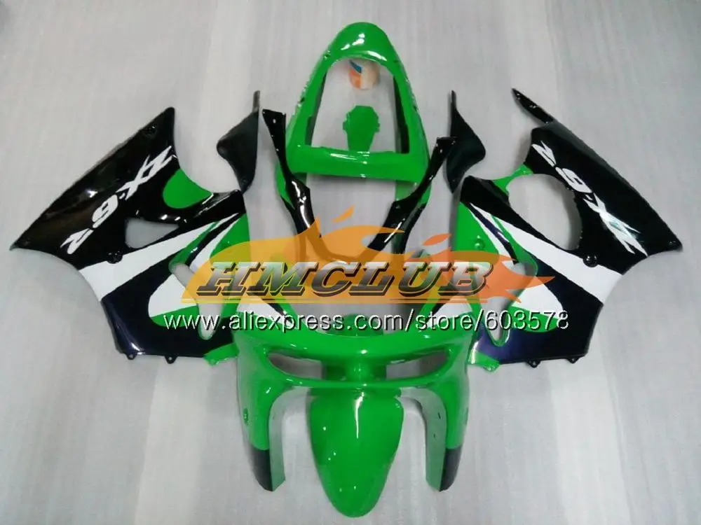 Корпус для KAWASAKI ZX-6R ZX-636 ZX600 ZX600CC 98 99 Зеленый blk 105CL. 34 600CC ZX636 ZX6R 98 99 ZX 636 ZX 6R 1998 1999 обтекатели - Цвет: No. 10